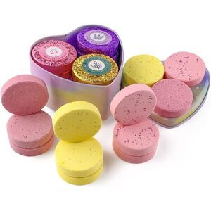 12PCS Natural Organic Shower Bombs for Sinus Relief, Shower Fizzies, Aromathera